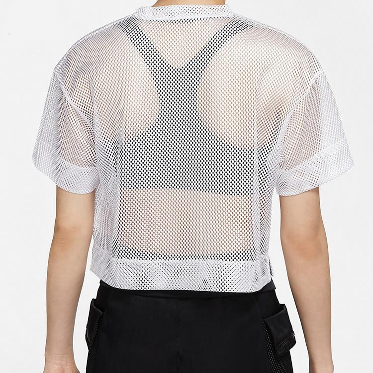 (WMNS) Air Jordan Sports Stylish Mesh Short Sleeve White Women's CZ1892-100