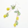 able Creative Cute Lemon Pendant Fruit Food Earrings for Women Girls for Summer Vacation Fruits Ear Hooks Drop Earring