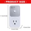 Small Outlet Protector Voltage Fluctuation Monitoring Auto Power Cuts Included ABS Suitable for US Refrigerators