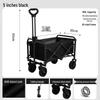 Foldable Outdoor Camping Cart: Portable Picnic & Campsite Trailer