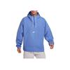 Nike Club Marina Logo Print Solid Color Hooded Pullover Jacket Men Jackets Royal-Blue FN3893-480