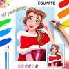 Belle Oil Painting Art Set Handmade Diy Gift Home Decoration. Princess Beauty Portrait Canvas Painting Craft Kit Wall Art