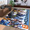 Overwatch Mecha Animal Print Flannel Rug Non-Slip, Suitable for Bedroom, Living Room, and Children's Room Decoration