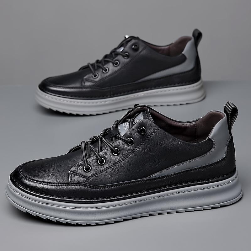 Men's Shoes Business Casual Leather Board Shoes Men's Single Shoes Trend Fashion Wedding Shoes Set