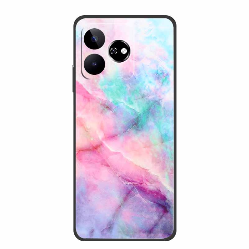 For ZTE Blade V60 Case 6.72" Marble TPU Soft Silicone Back Cover Phone Cases for ZTE Axon 60 4G Protector Cute Mica Painted etui
