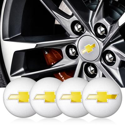 4 Stück 56mm Auto Radnabenkappe Metall Emblem Aufkleber Zubehör für Cruze Captiva Sonic Malibu Camaro Colorado Corsa Volt