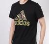 Men's Adidas T Shirts Men's Black Crew Neck Moderate Straight Fit