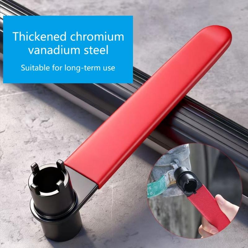 4Prong & Hex Socket Wrench Angle Grinders Spanner Glands Removal Tool Ergonomic Handle 180mm Length for Quick Service