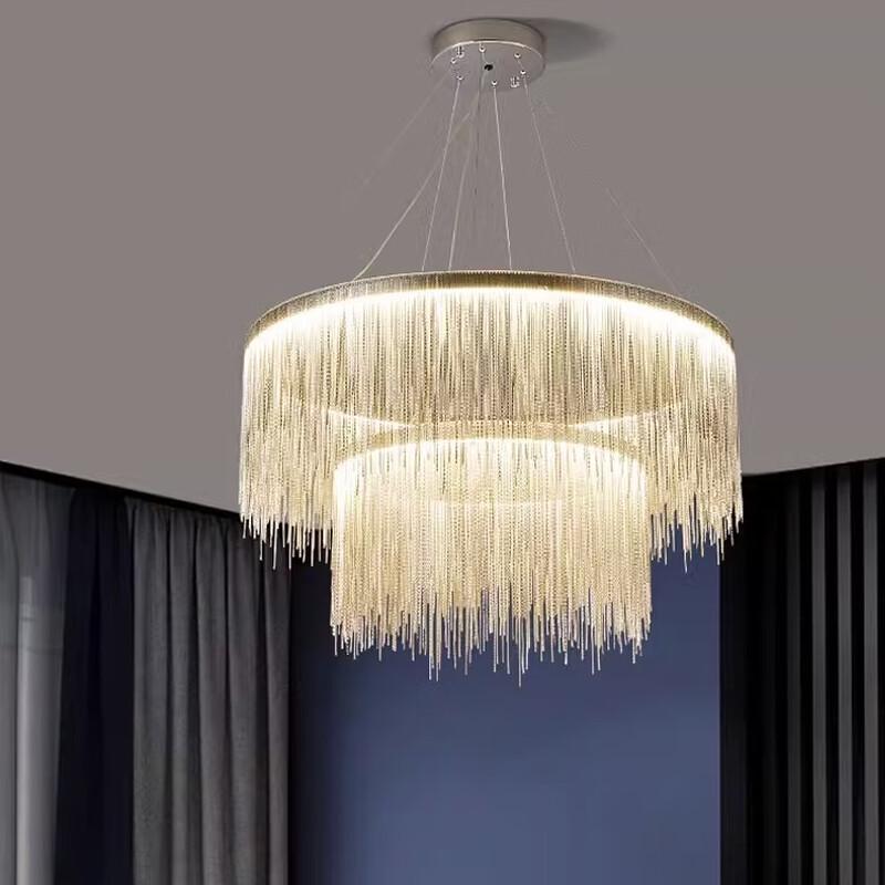 Oeny Light Luxury 180cm Tassel Chandelier