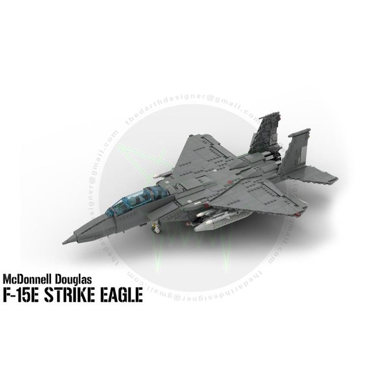 Platinum Block MOC-184160  Attack Eagle  Fighter Jet - 1:34 Scale Model