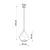 Lampa Wisząca Inclino 1 E27 Biały Lumilo 08.324.44
