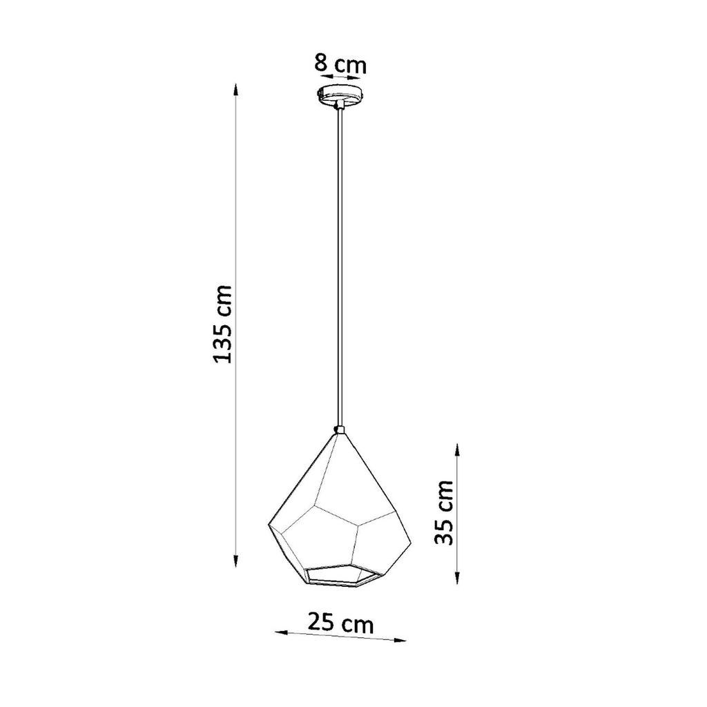 Lampa Wisząca Inclino 1 E27 Biały Lumilo 08.324.44