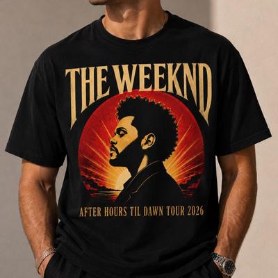 The Weeknd After Hours Til Dawn Tour 2026 T-Shirt and Kids Tshirt | Concert Tee