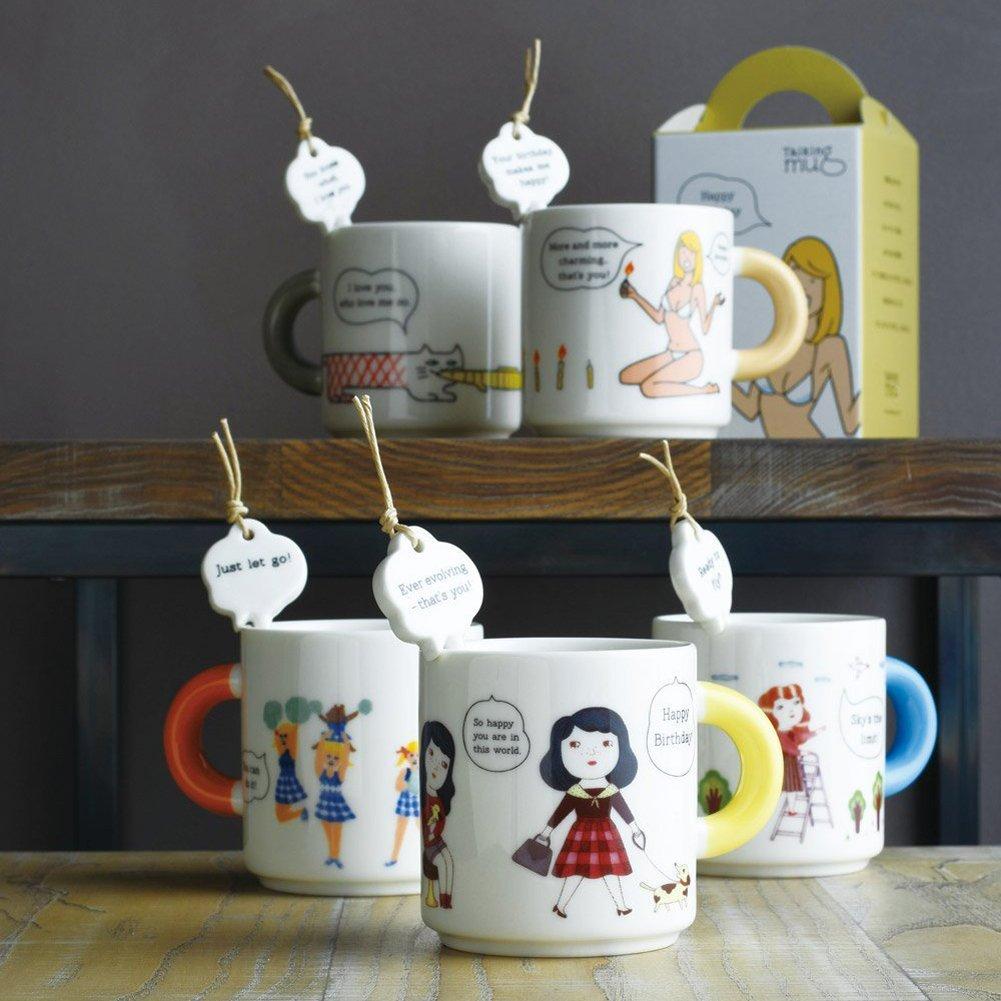 KINTO Talking Happy Birthday Yutanpo 31771 Mug, Shirane,