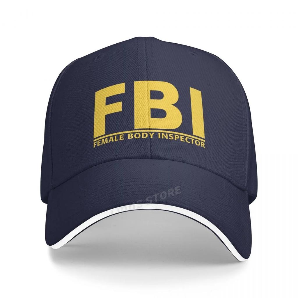 Fbi Funny FeUnisex Y Inspector Baseball Cap Hat Unisexs Women Fish Outdoor Hip Hop Boys Summer Sport Casual Printed Czapka