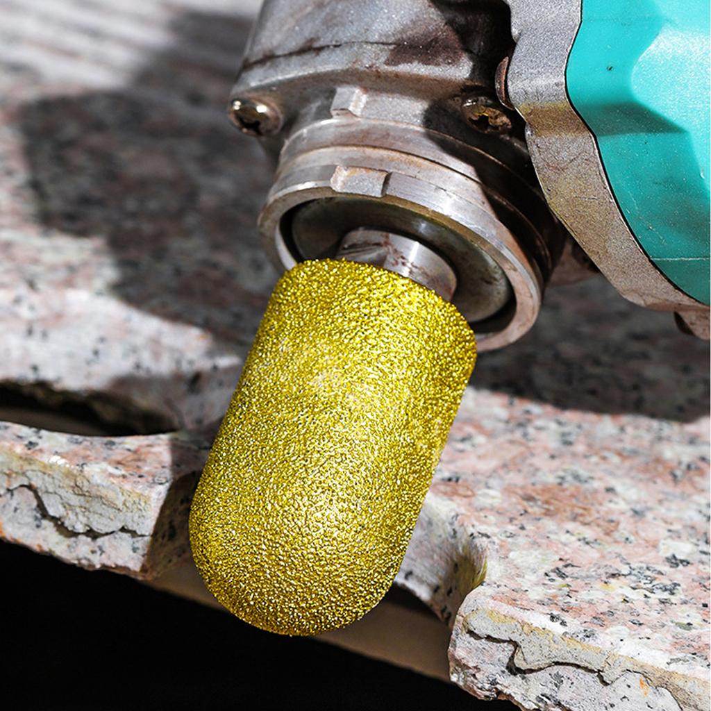 2Pcs/set Diamonds Brazed Finger Bit Grinding Wheel Milling Trimming Grinding Head Hand Tool Power Tool Accessories