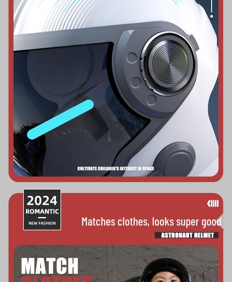 Kids' Short-Sleeve Space Astronaut Costume with Light-Up Helmet