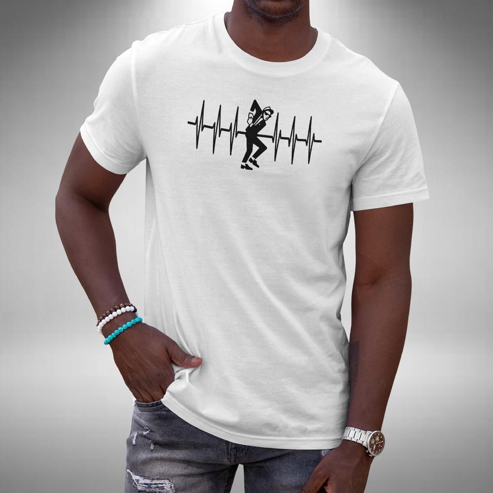 

Футболка SKA Heartbeat Смешная Двухцветный Регги Рудбой Скинхед от Маленького до 5XL XL