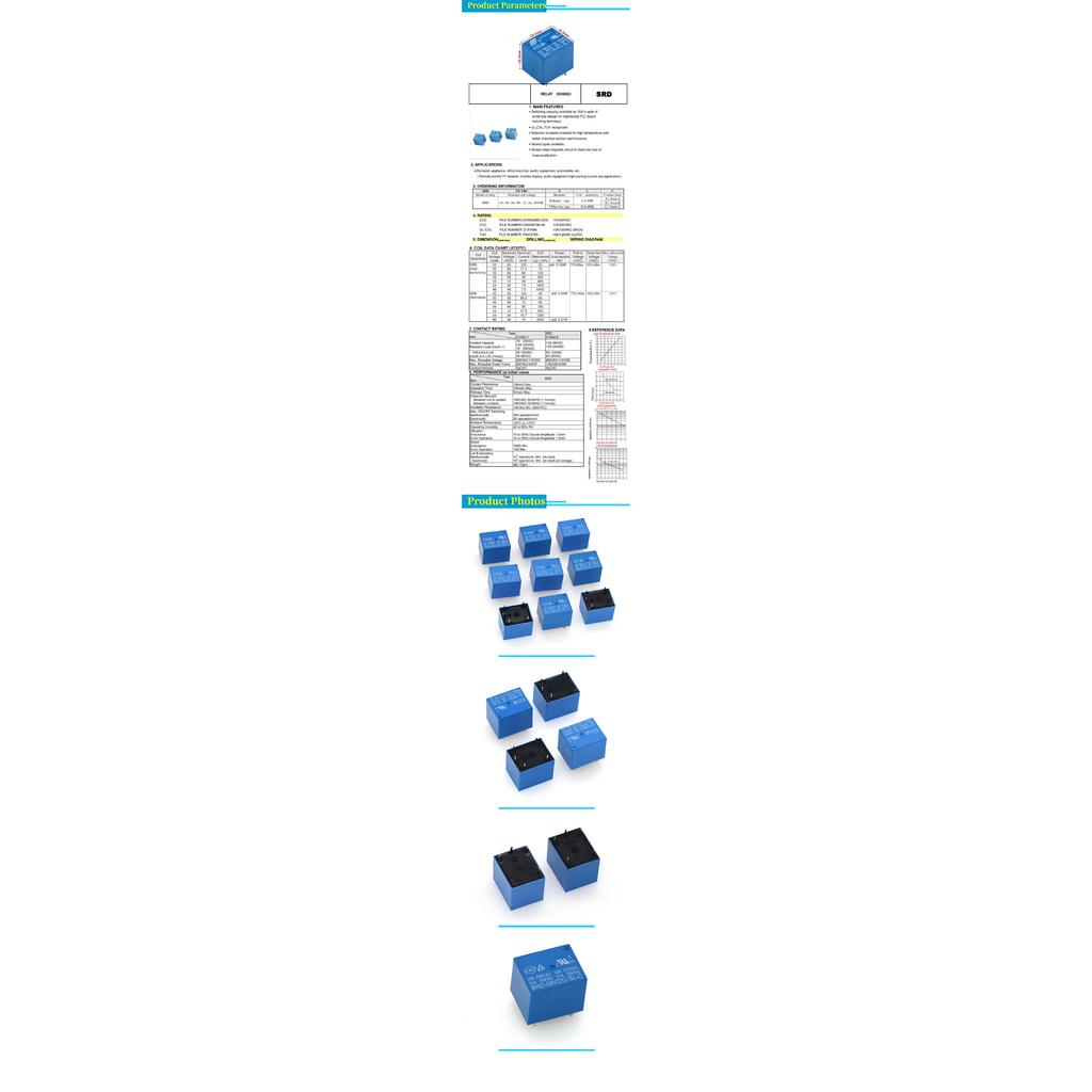 5/20/50PCS Relay SRD-5VDC-SL-C SRD-12VDC-SL SRD-3VDC SRD-9V relays 4/5PINS 12V DC High Quality Relays 5