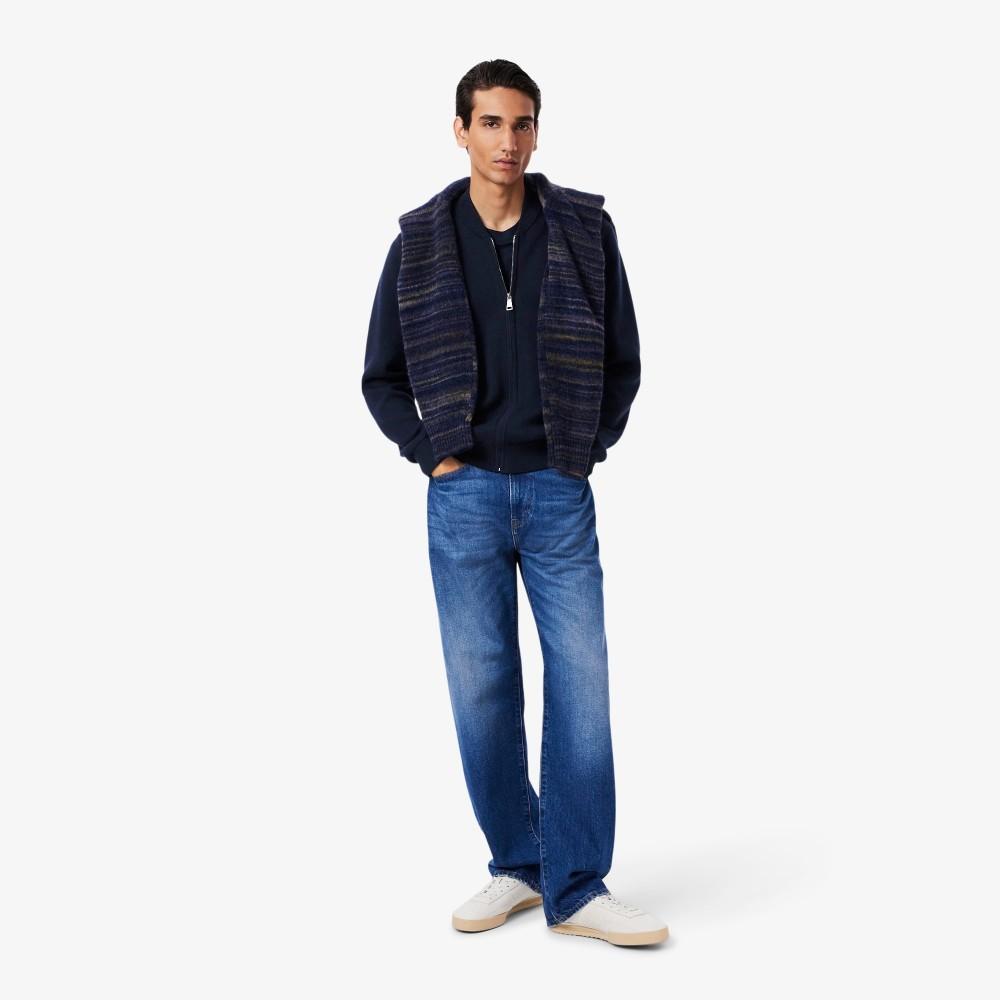 [Lacoste] Men's PARIS PACK Zip-Up Bomber Cardigan AH5177-55N166