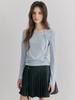 Etmont Double Pleats Skirt, Charcoal