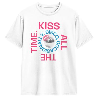 Harrys Style Kiss All The Time Disco Occasionally T Shirt Summer Hippie T-Shirts Men Cotton Oversized Top Tees Streetwear Tops