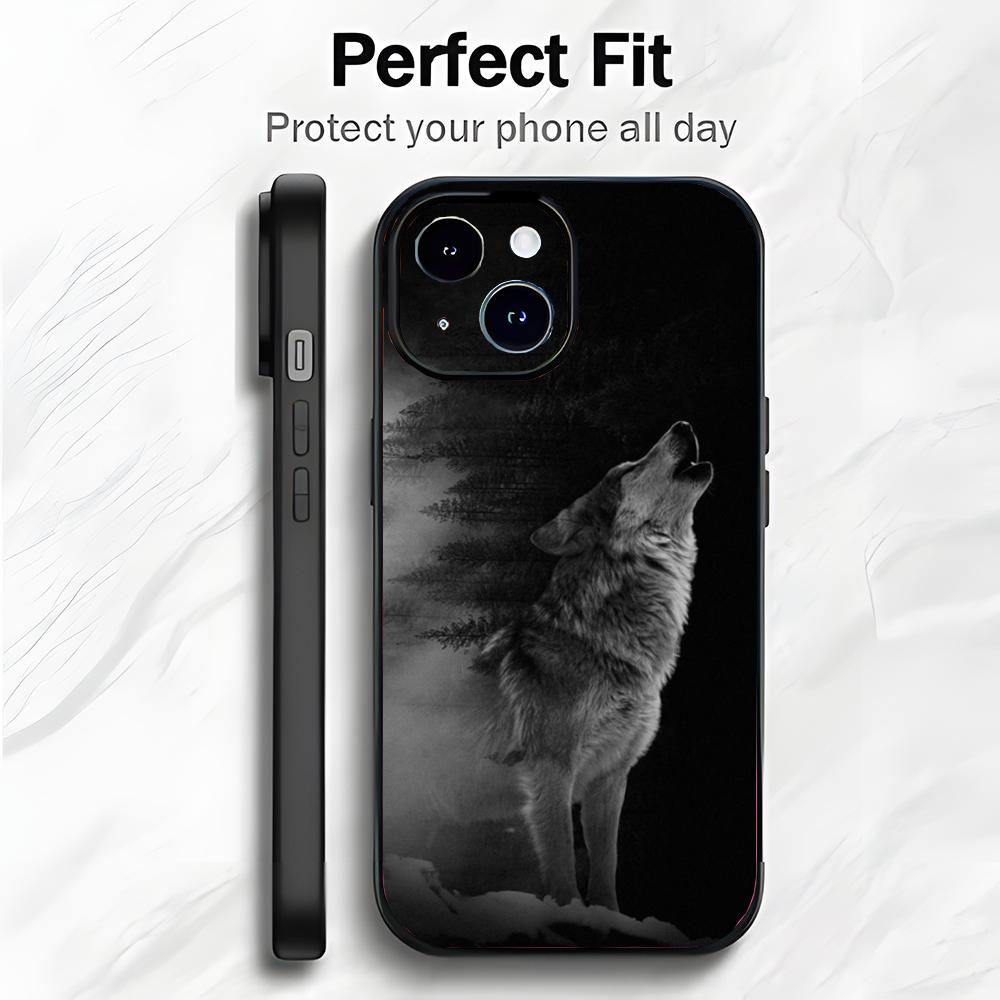 Animal The Wolf Howl Art Phone Case Phone Case Soft Packaging Lightweight For iPhone17 16 15 14 13ProMax