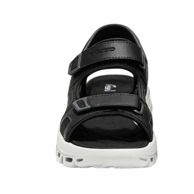 Skechers Go Run Open Toe Black Flat Sandals Men Sandals 233383-BKW