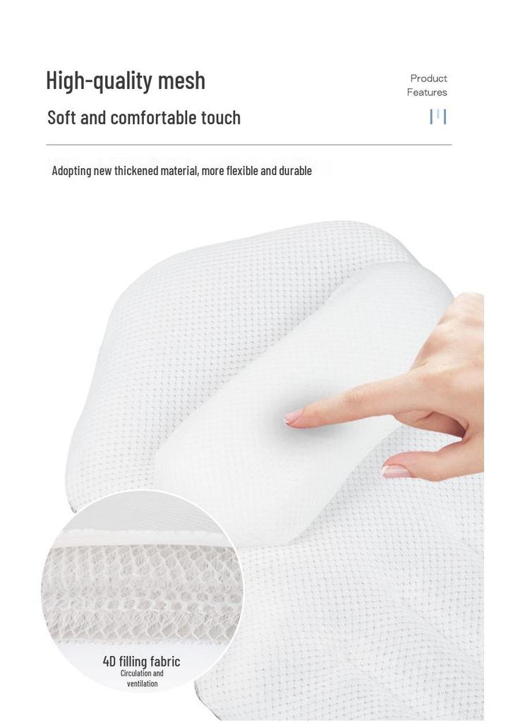 In Stock Cross-Border Full Body Bath Pillow with Suction Cup Backrest Cushion