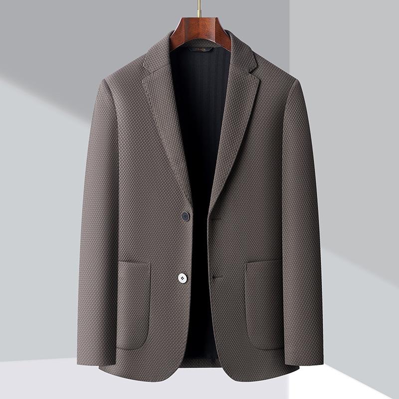Suit Men's Spring and Autumn New Business Dress Suit Middle-aged Casual Dad Jacket