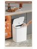 Hands-Free Automatic Trash Can with Smart Lid for Bathroom Use