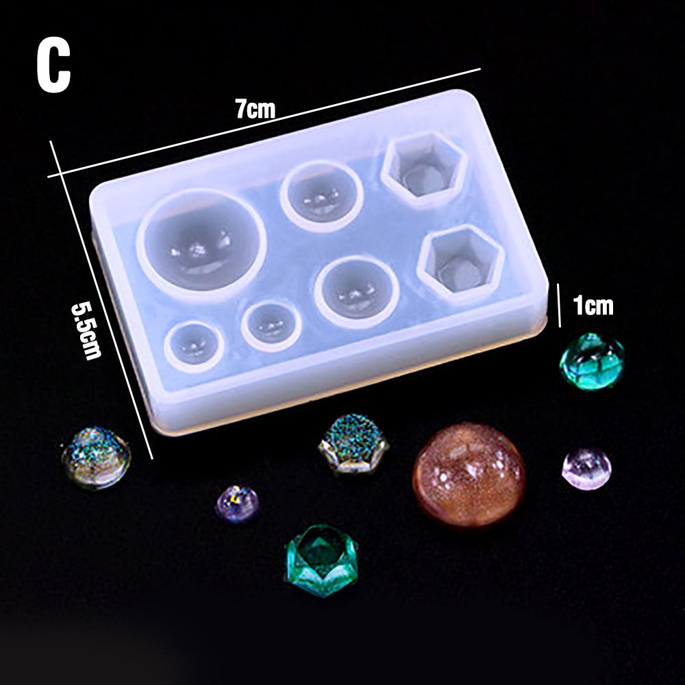 For Better Life 1Pc Transparent Epoxy Resin DIY Pendant Soft Silicone Molds Handmade Earrings Jewelry Making Geometric Mould
