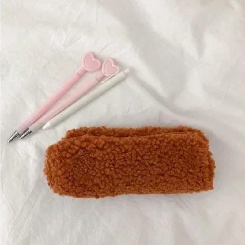 1 Pcs Korean Style Stationery Kawaii Pencil Case for Kids Gift Canvas Simple Pen Storage Bag Student School Office Supplies