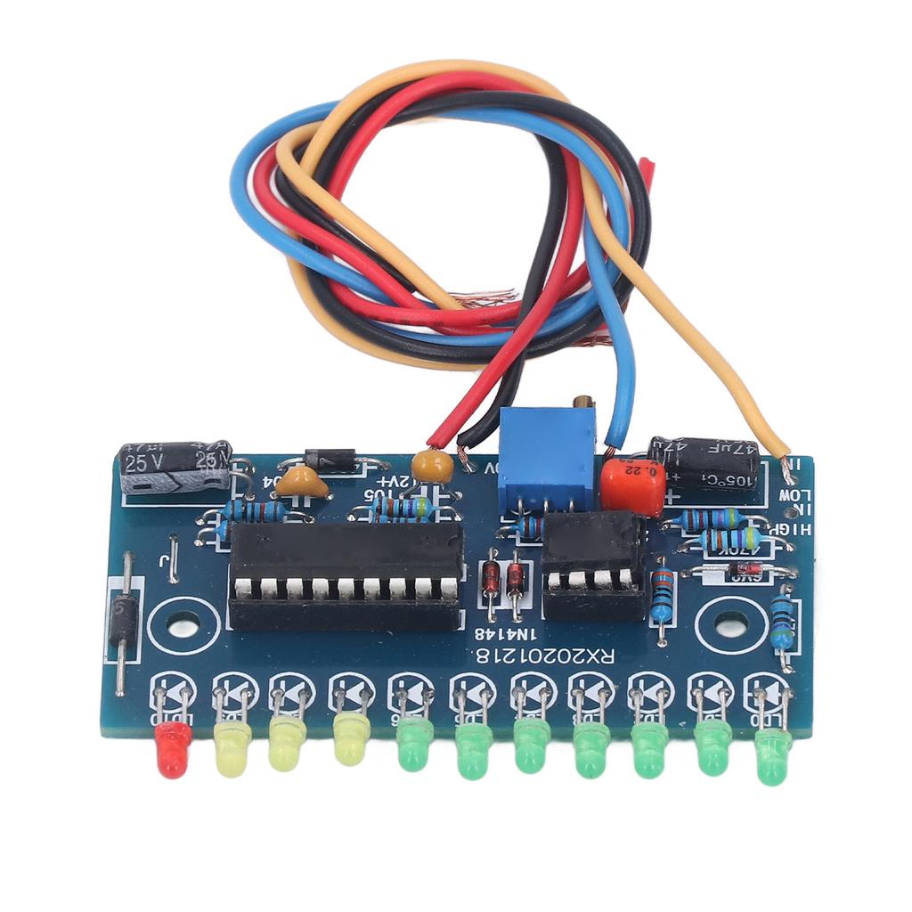 LED Audiopegelanzeige Modul 10 Segmente 11 Stück 3mm LEDs Audiopegelanzeigeplatine für VU-Meter Vorverstärker