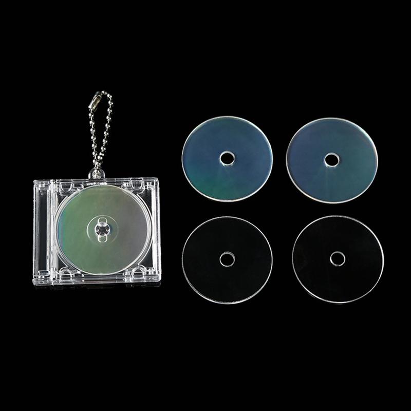 Mini Nfc Functional Cd Disc Case Key Chain Peripheral Commemorative Album Key Holder For Diy Backpack Pendant
