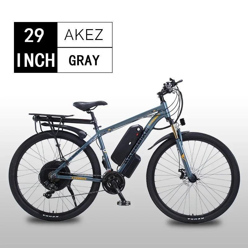AKEZ 1000W modello Lega di Alluminio Bicicletta Elettrica 21 Velocità Bicicletta Elettrica Per Adulto 29 pollici Mountain ebike Batteria al Litio 48v13AH tragitto quotidiano