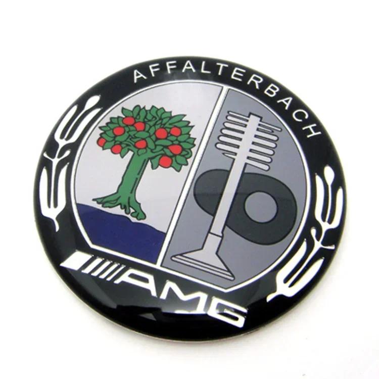 DUJF1 Aluminum 52mm Car Steering Wheel Center Emblem Inner Sticker for Mercedes Benz AMG W205 W212 W213 W220 W221 W202 W204 GLE GLC