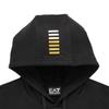 Emporio Armani EA7 FW24 Logo Print Solid Hooded Long Sleeve Sweatshirt Men Black 8NPM32-PJVRZ-0208