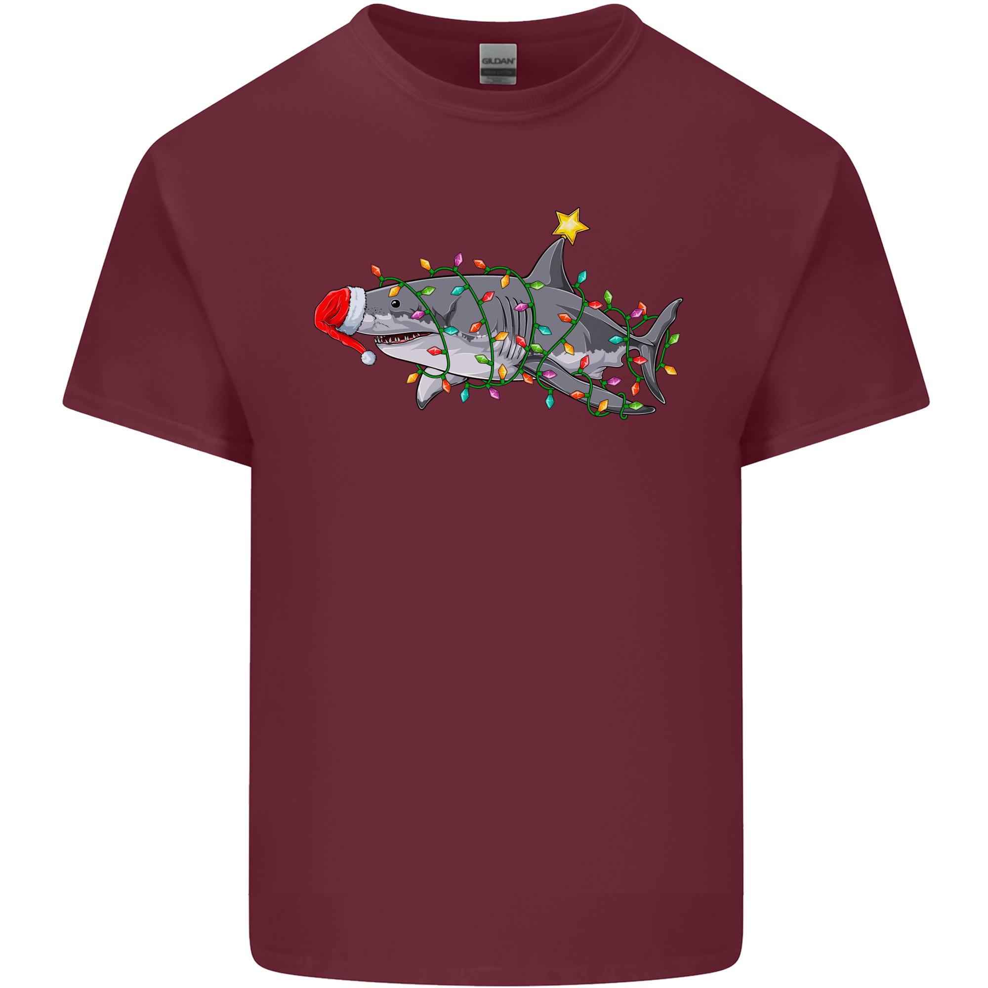 Christmas Great White Shark Xmas Unisexs Light Cotton TShirt S