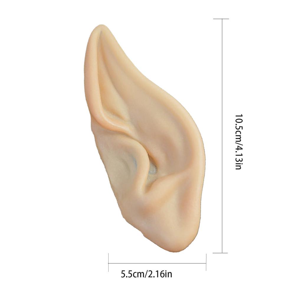 Latex Elf Ears Vampire Pixiel Fake Ears Halloween Elf Cos Props Pair of Costume Fake Ears Role Play Performance Props Party