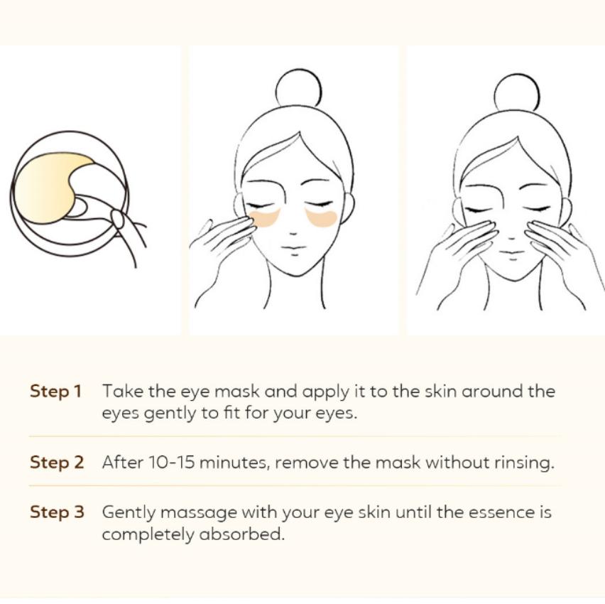 60PCS Collagen Eye Mask Anti Wrinkle Gel Gold Hydrating Eye Mask Moisturizing Fading Dark Circles Eye Patche Moisturizing Eye Mask