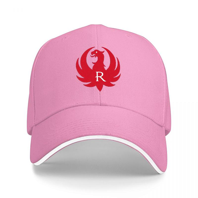 Red Dragon Logo Baseball Cap with Bold R Design Black Adjustable Hat for Unisex and Women Fashionable Streetwear Accessory