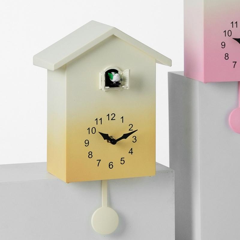 Chimings Cookoo Clock Volumes Adjustable Cookoo Clock Wall Decoration Battery Operated Pendulums Cuckoo Clock for Home