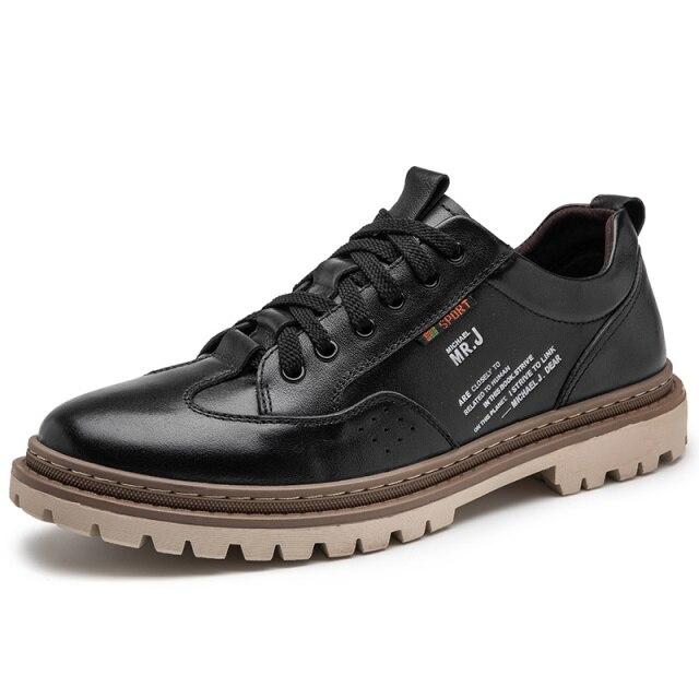 

Новые повседневные туфли из коровьей кожи, мужские рабочие кроссовки Martins для мужчин, кожаные деловые, формальные, свадебные туфли для офиса 42 чёрный