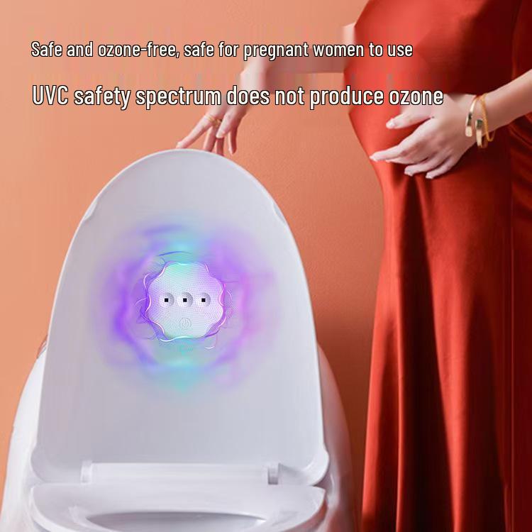 Smart UV Toilet Sterilizer with 99.9% Efficiency, USB Charging, Easy Installation for Home, Hotel, and Bathroom Use 800mAh