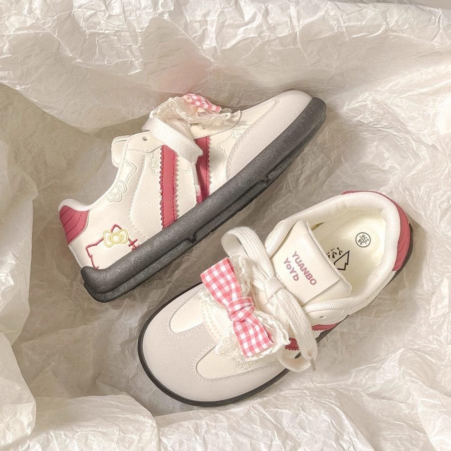 

With skirt bow big head board shoes women s spring new versatile platform white shoes bread shoes 40