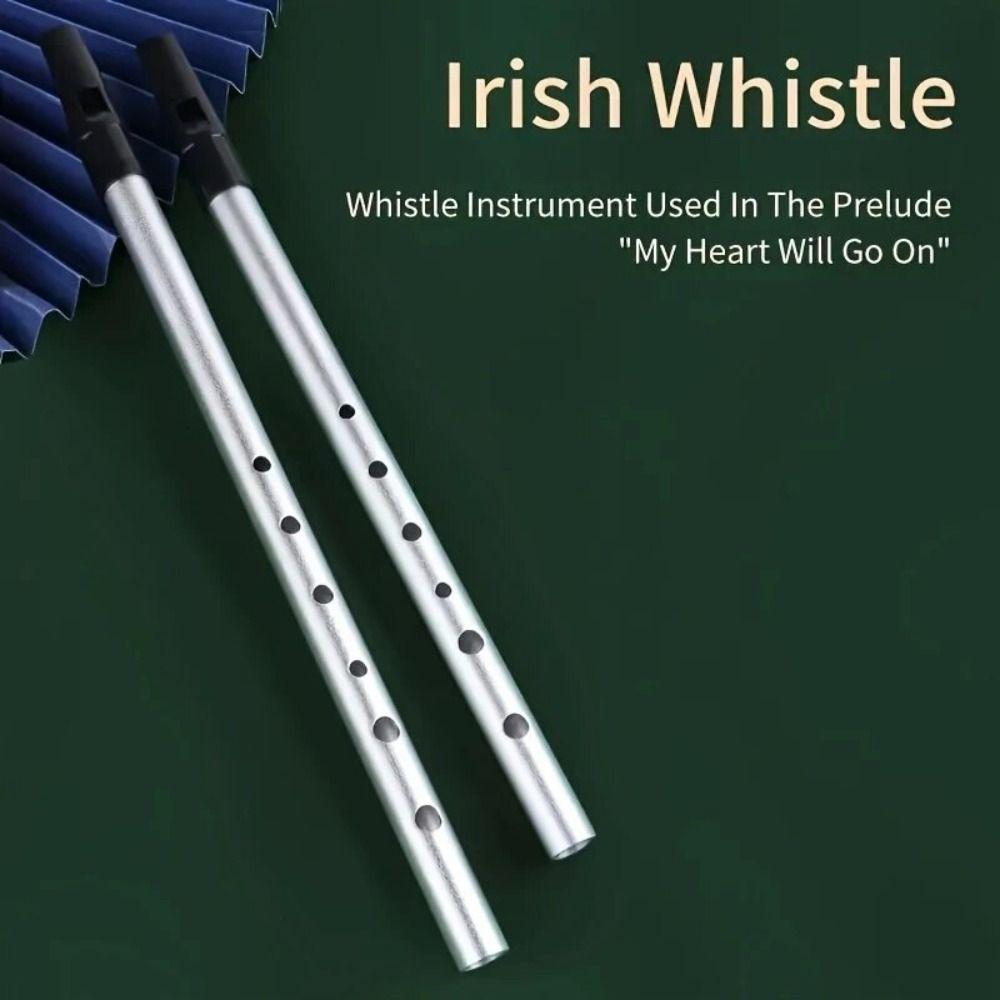Rich Tone Irish Whistle Flute 6 Holes Irish Tin Whistle Musical Instruments  for Beginners