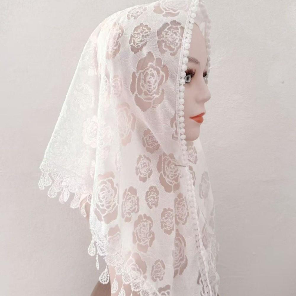 Vintage Bandanas for Women Cute Sweet Headscarf Shawl Lace Flower Hair Scarf Shawl  Photography