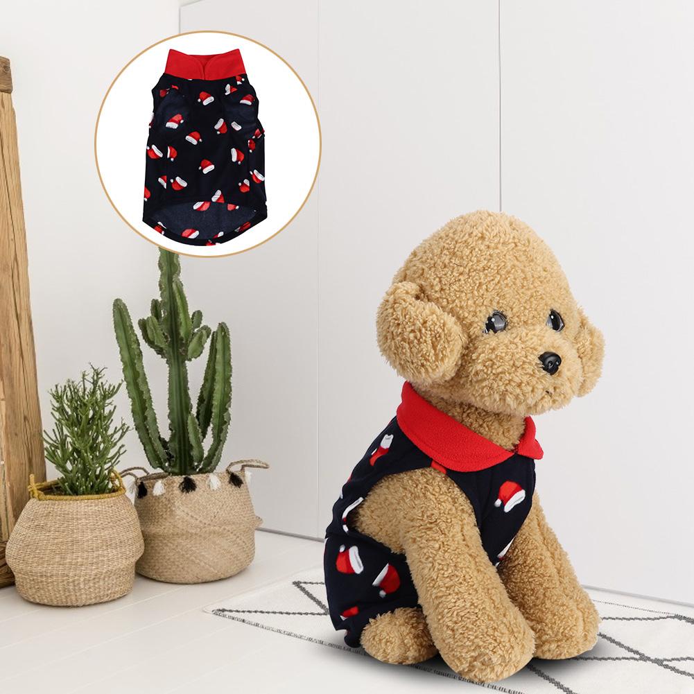 Winter Soft Warm Xmas Cute Dog Clothes Dress for Small Pet Dogs Puppy Jacket Clothing OutfitXL