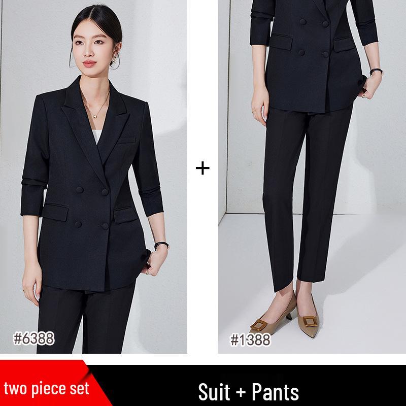 Women's High-End Loose Suit Jacket | New 2025 Spring/Autumn Professional Workwear Set for Interviews & Formal Occasions